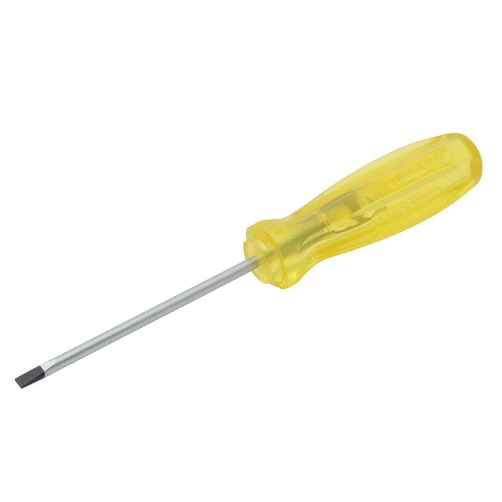 Destornillador con mango ámbar, punta cabinet barra redonda 1/8" x 2-1/2" Urrea 9622